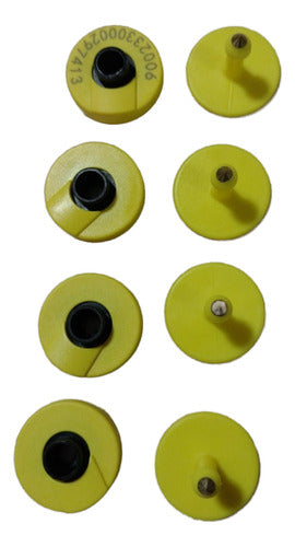 Brinco Eletrônico Para Gado Reutilizável  Kit 4 Unidades